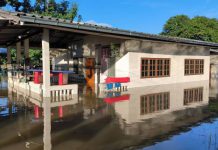 น้ำท่วมศูนย์พัฒนาเด็กเล็กก่อนวัยเรียนบ้านกุดเป่ง